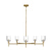 Visual Comfort TFC1135 Hartley 5-lt 36" Large Chandelier - Burnished Brass
