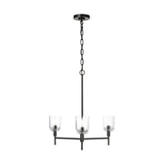 Visual Comfort TFC1143 Hartley 3-lt 24" Medium Chandelier - Aged Iron