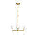 Visual Comfort TFC1143 Hartley 3-lt 24" Medium Chandelier - Burnished Brass