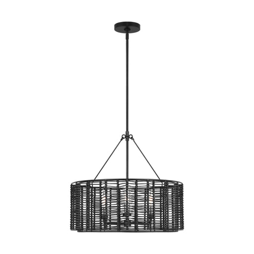 Visual Comfort TFC1163 Winslow 3-lt 24" LED Medium Hanging Shade Chandelier - Midnight Black