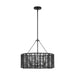 Visual Comfort TFC1163 Winslow 3-lt 24" LED Medium Hanging Shade Chandelier - Midnight Black
