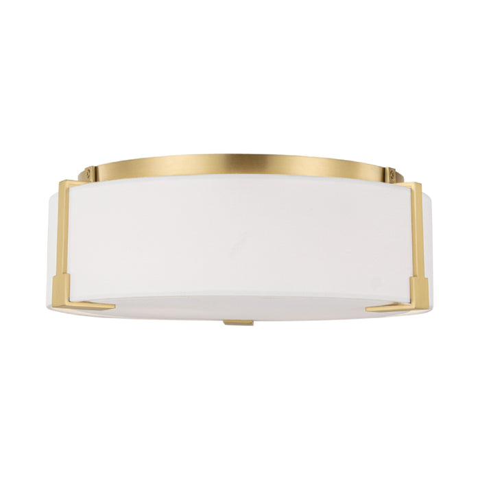 Visual Comfort TFF1002 Bergen 2-lt 14" Medium Flush Mount - Burnished Brass