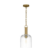 Visual Comfort TFP1021 Hartley 1-lt 8" LED Medium Pendant - Burnished Brass