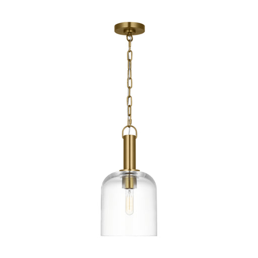 Visual Comfort TFP1021 Hartley 1-lt 8" LED Medium Pendant - Burnished Brass