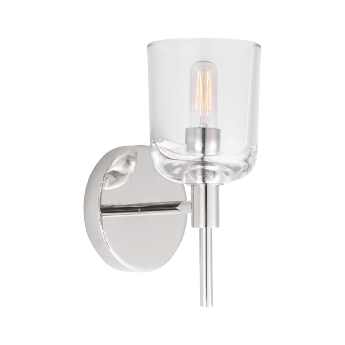 Visual Comfort TFV1001 Hartley 1-lt 9" Tall LED Small Wall Sconce - Polished Nickel