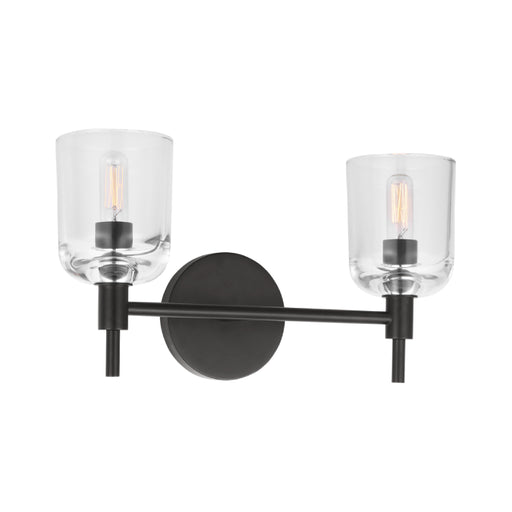 Visual Comfort TFV1002 Hartley 2-lt 15" LED Vanity Light - Aged Iron