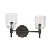Visual Comfort TFV1002 Hartley 2-lt 15" LED Vanity Light - Aged Iron