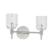Visual Comfort TFV1002 Hartley 2-lt 15" LED Vanity Light - Polished Nickel