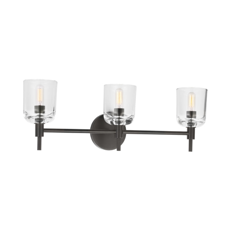 Visual Comfort TFV1003 Hartley 3-lt 24" LED Vanity Light - Aged Iron