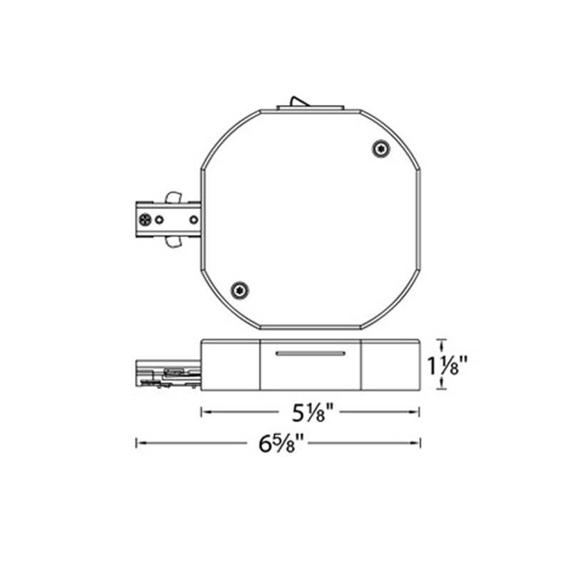 WAC THL-HLE H Track Track Current Limiter - Single Live End