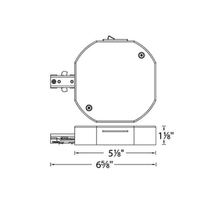 WAC THL-HLE H Track Track Current Limiter - Single Live End