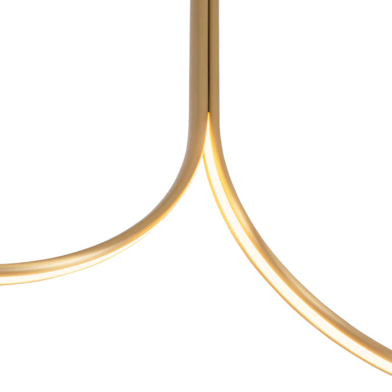 Kuzco LP17905 Thread 1-lt 5-ft LED Linear Pendant with Remote Driver - Brushed Gold