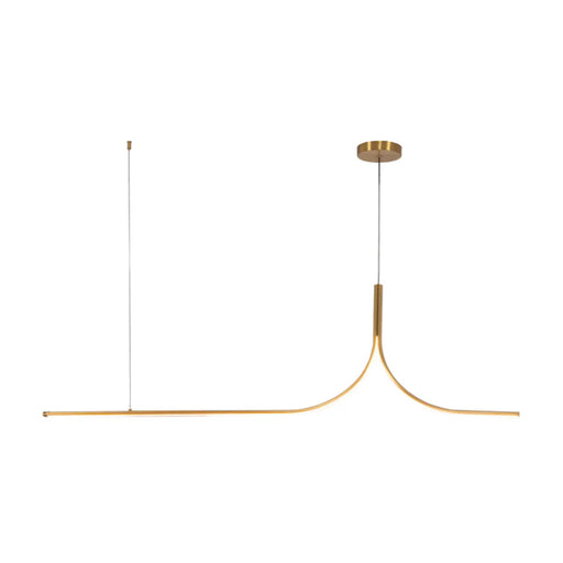 Kuzco LP17905 Thread 1-lt 5-ft LED Linear Pendant with Remote Driver - Brushed Gold