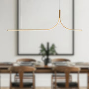 Kuzco LP17905 Thread 1-lt 5-ft LED Linear Pendant with Remote Driver - Brushed Gold