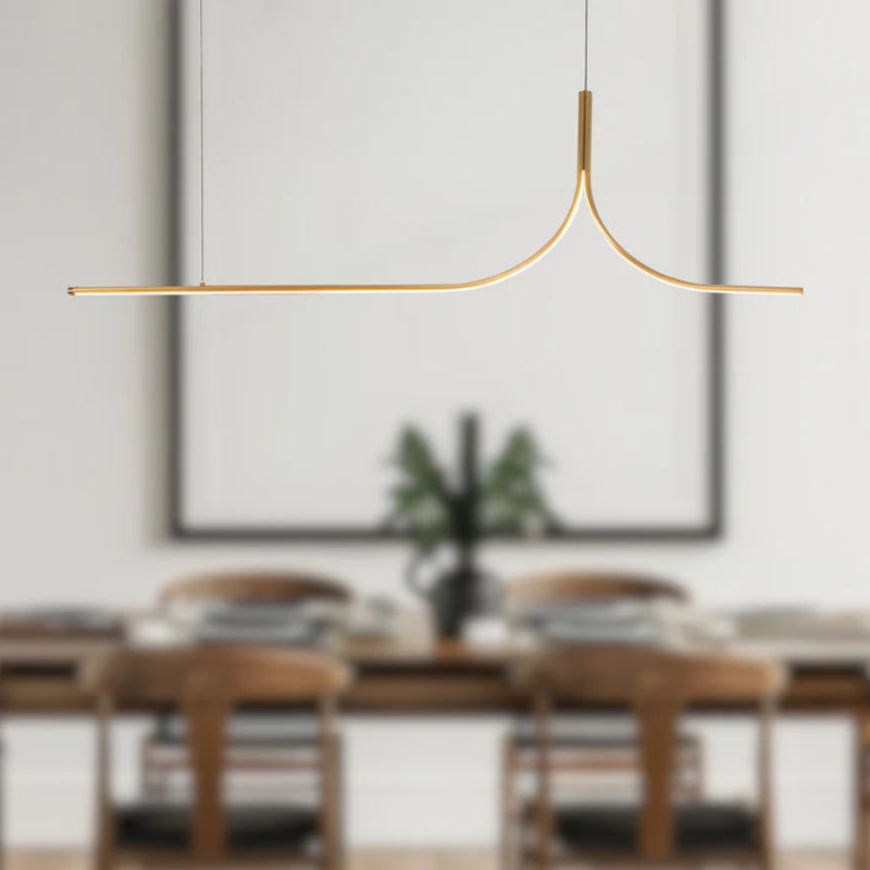 Kuzco LP17905 Thread 1-lt 5-ft LED Linear Pendant - Brushed Gold