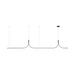 Kuzco LP17910 Thread 1-lt 10-ft LED Linear Pendant with Remote Driver