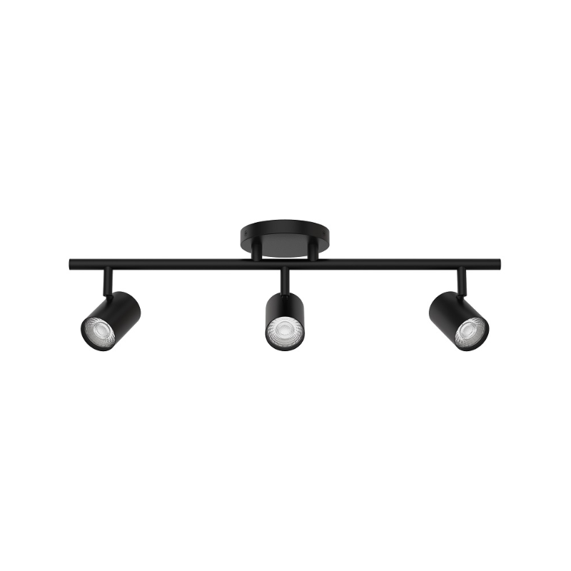 WAC TK-260503 Pipe 3-lt 24" LED Fixed Rail, Ceiling and Wall Mount, CCT Selectable - Black