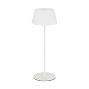 WAC TL-W251115 Pleat 1-lt 15" Tall LED Indoor/Outdoor Table Lamp, 3CCT - White