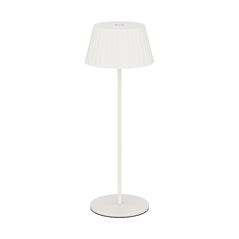 WAC TL-W251115 Pleat 1-lt 15" Tall LED Indoor/Outdoor Table Lamp, 3CCT - White