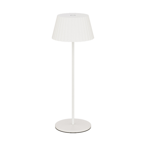 WAC TL-W251115 Pleat 1-lt 15" Tall LED Indoor/Outdoor Table Lamp, 3CCT - White