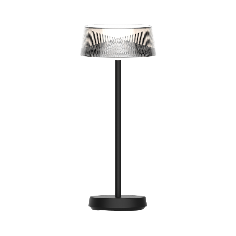 WAC TL-W251315 Crystal 1-lt 14" Tall LED Indoor/Outdoor Table Lamp - Black