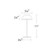 WAC TL-W251511 Channing 1-lt 11" Tall LED Indoor/Outdoor Table Lamp, 3CCT