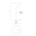 Kuzco TL27715 Roda 1-lt 15" Tall LED Table Lamp