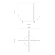 Alora TL336815 Anders 4-lt 17" LED Table Lamp
