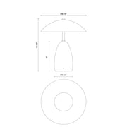 Alora Mood TL437409 Poppy 1-lt 11" Tall LED Table Lamp