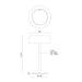 Kuzco TL68211 Brilla 1-lt 11" Tall LED Table Lamp