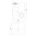 Kuzco TL82412 Gypsum 1-lt 12" Tall LED Table Lamp
