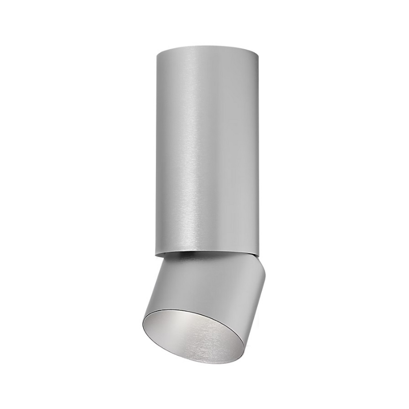 ENTRA 3" 12W Adjustable LED Cylinder, Flush Mount - Brushed Aluminum