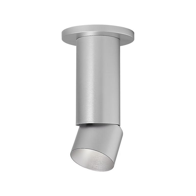 ENTRA 3" 27W Adjustable LED Cylinder, Surface Mount - Brushed Aluminum