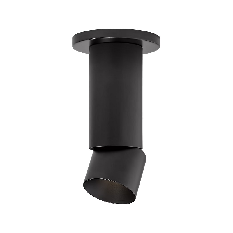 ENTRA 3" 12W Adjustable LED Cylinder, Warm Dim, Surface Mount - Black