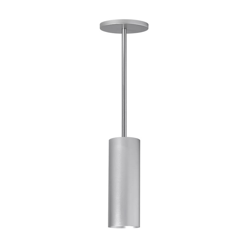 ENTRA 3" 15W Fixed LED Cylinder, Pendant Mount - Brushed Aluminum