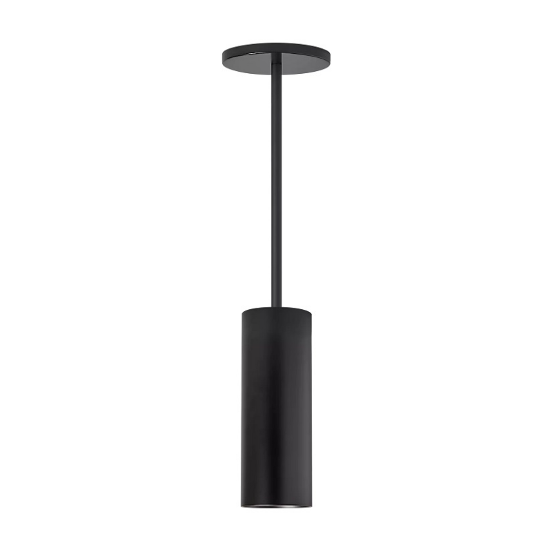 ENTRA 3" 27W Fixed LED Cylinder, Pendant Mount - Black