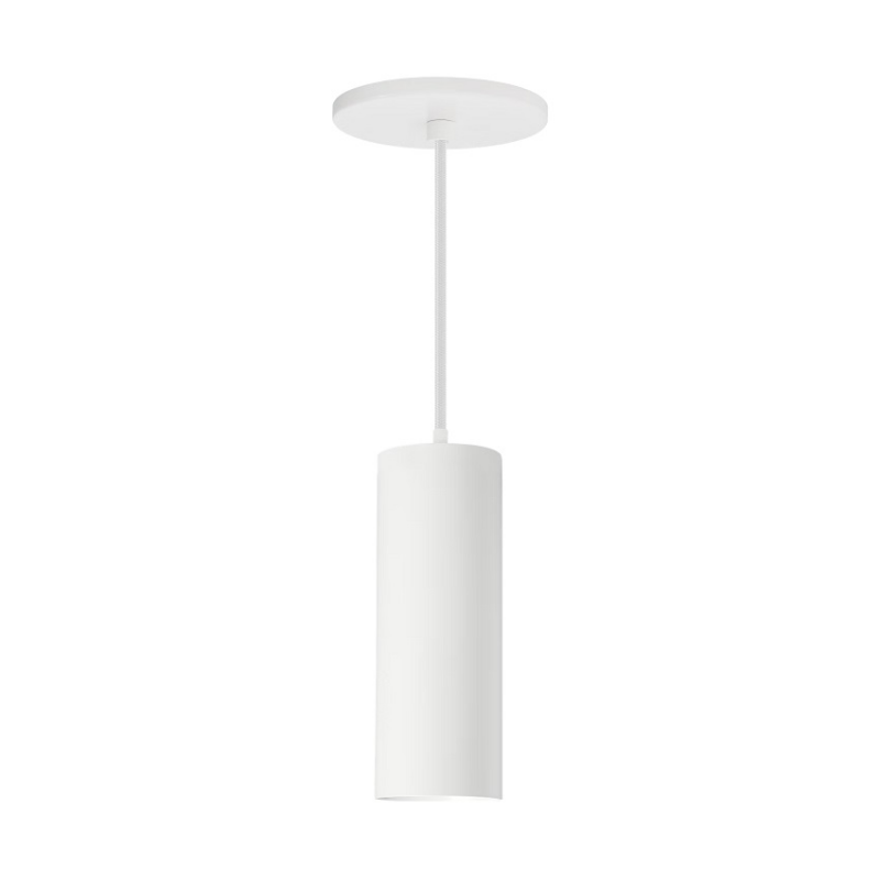 ENTRA 3" 12W Fixed LED Cylinder, Warm Dim, Cord Mount - White