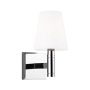 Visual Comfort TV1011 Beckham 1-lt 11" Tall Bath Sconce - Polished Nickel