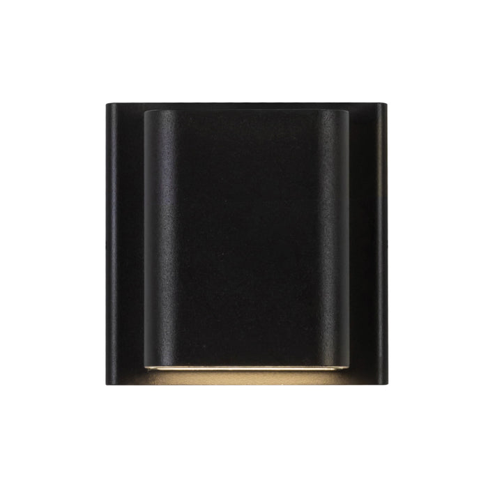 Kuzco AT48403-UNV-3CCT Tolan 5" Tall LED Outdoor Wall Sconce, CCT Selectable - Black