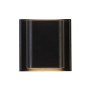 Kuzco AT48426-UNV-3CCT Tolan 5" Tall LED Outdoor Wall Sconce, CCT Selectable - Black