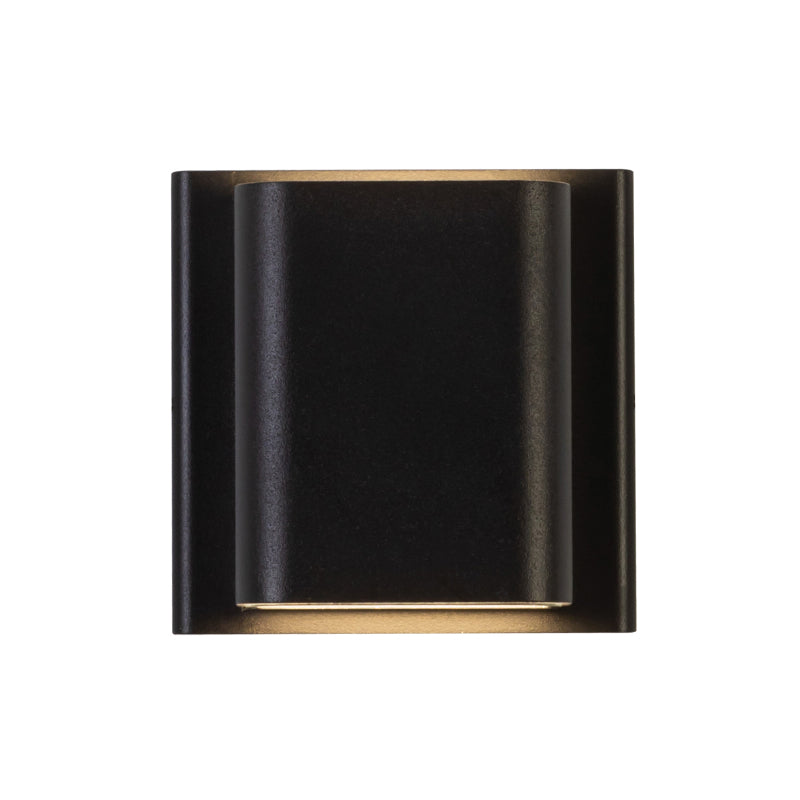 Kuzco AT48426-UNV-3CCT Tolan 5" Tall LED Outdoor Wall Sconce, CCT Selectable - Black