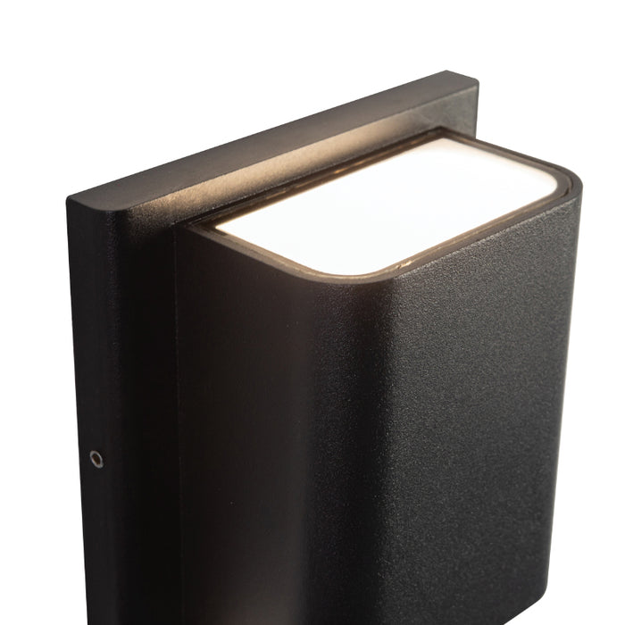 Kuzco AT48426-UNV-3CCT Tolan 5" Tall LED Outdoor Wall Sconce, CCT Selectable - Black