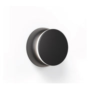 Pablo Designs Totem Puck LED Wall Sconce, 3CCT Selectable - Matte Black / Matte Black