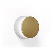 Pablo Designs Totem Puck LED Wall Sconce, 3CCT Selectable - Matte Grey / Brushed Brass