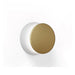 Pablo Designs Totem Puck LED Wall Sconce, 3CCT Selectable - Matte Grey / Brushed Brass