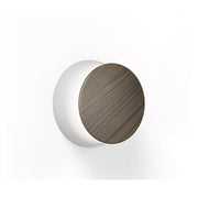 Pablo Designs Totem Puck LED Wall Sconce, 3CCT Selectable - Matte Grey / Walnut Essence