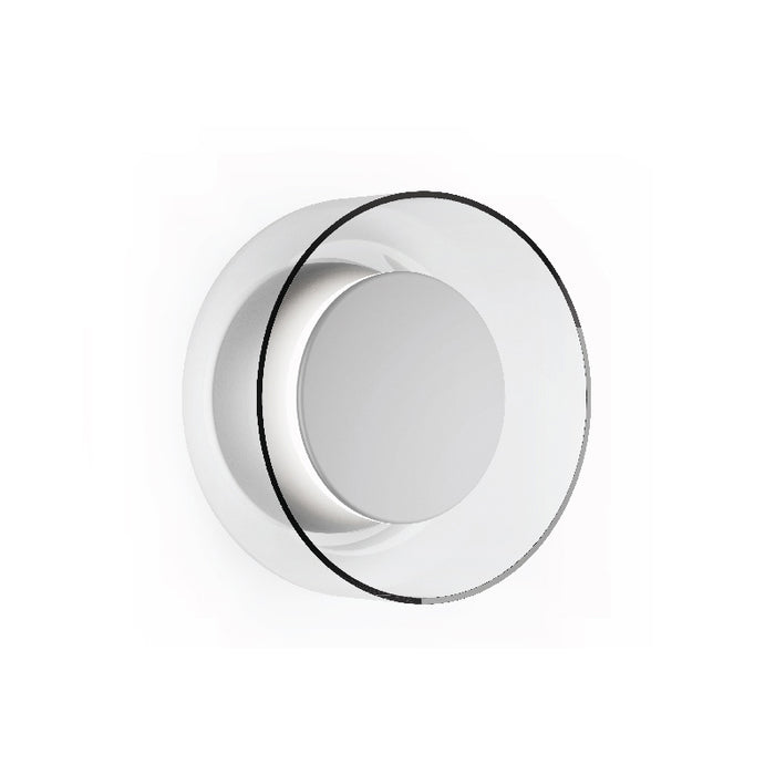 Pablo Designs Totem LED Wall Sconce, 3CCT Selectable - Matte Grey / Matte Grey / Clear Glass