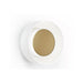 Pablo Designs Totem LED Wall Sconce, 3CCT Selectable - Matte White / Brushed Brass / Etched White Glass