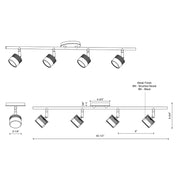 Kuzco TR10031 Lyra 4-lt 31" LED Fixed Track Light