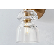 Troy B1109 Trey 1-lt 9" Tall Wall Sconce - Patina Brass